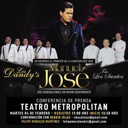 Anuncian concierto `En Memoria del Príncipe: Dos Generaciones, un Mismo Sentimiento´, 16 de febrero en el Metropólitan