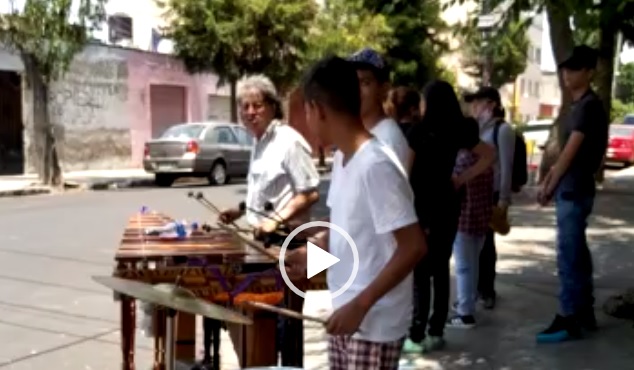 Así se disfruta la marimba en la CDMX (video)