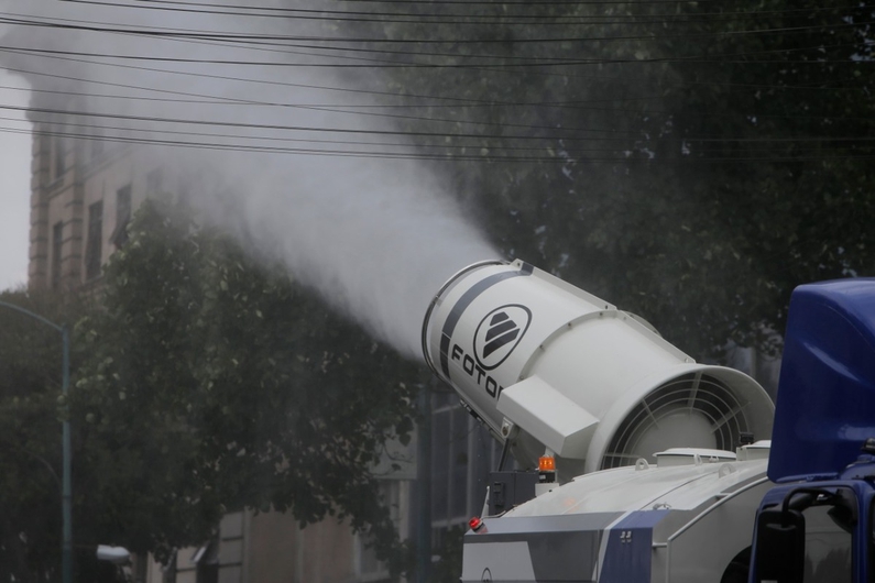 Sanitizan calles y pregoneras alertan sobre la covid-19 en Azcapotzalco (videos)