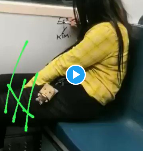 Aparece en el Metro CDMX, #LadyRayones; es remitida al Juez Cívico (videos)