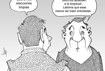 Manos con lodo