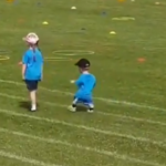 Nathan, de 7 años, es todo un campeón y así corrió la competencia (video)
