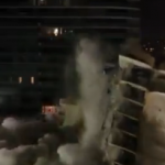 Así fue demolido parte que quedó en pie del edificio colapsado en Miami