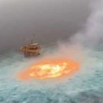 Pemex: Tormentas eléctricas y fuga de gas ocasionaron incendio en el mar