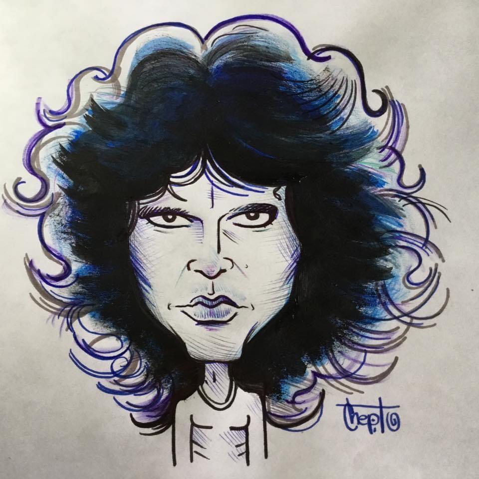 jim morrison CARICATURA