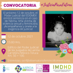 PJEDOMEX emite hoy sentencia por Feminicidio de Fátima Quintana