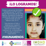 OCNF saluda pena vitalicia contra tercer feminicida de Fátima Quintana