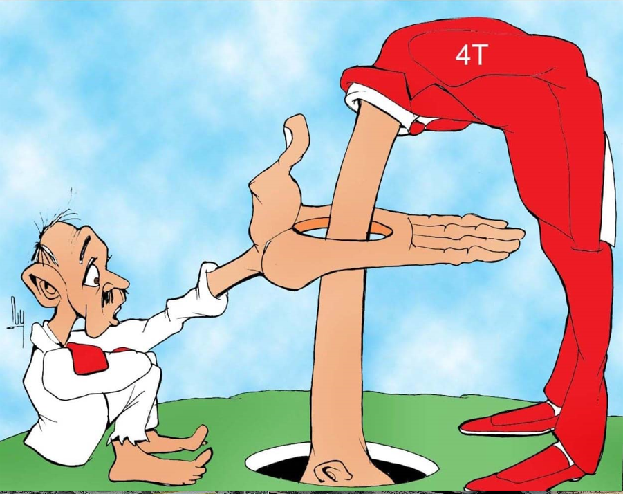 caricatura, pobreza, 4t