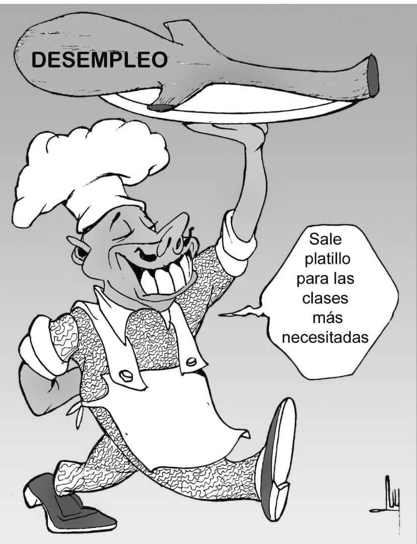 caricatura, desempleo