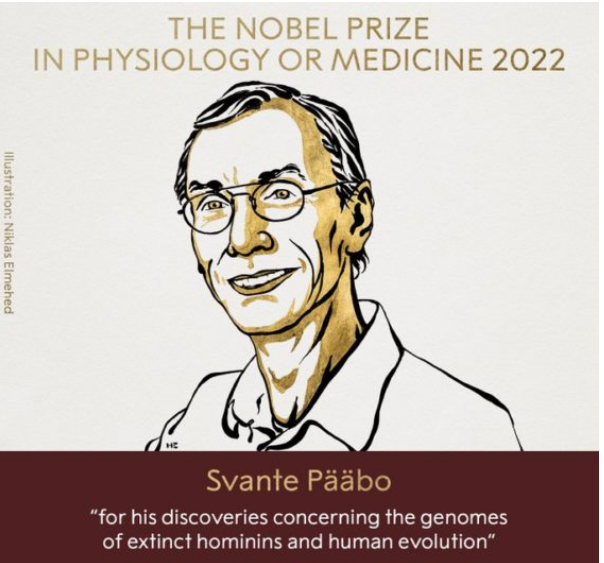 Nobel de Medicina al sueco Svante Pääbo, experto en genética evolutiva
