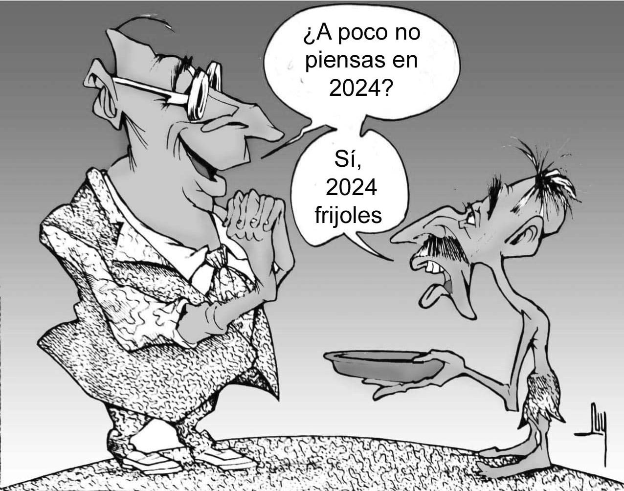caricatura, políticos, elecciones, pobreza