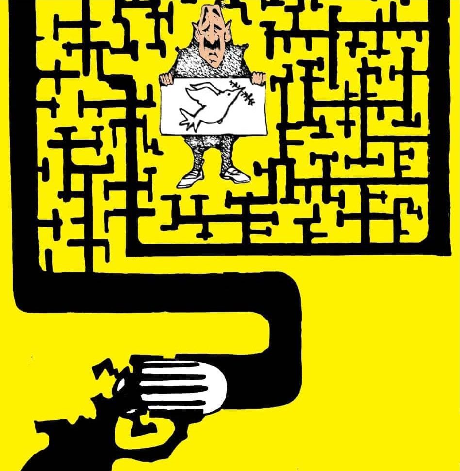 caricatura, violencia, criminalidad