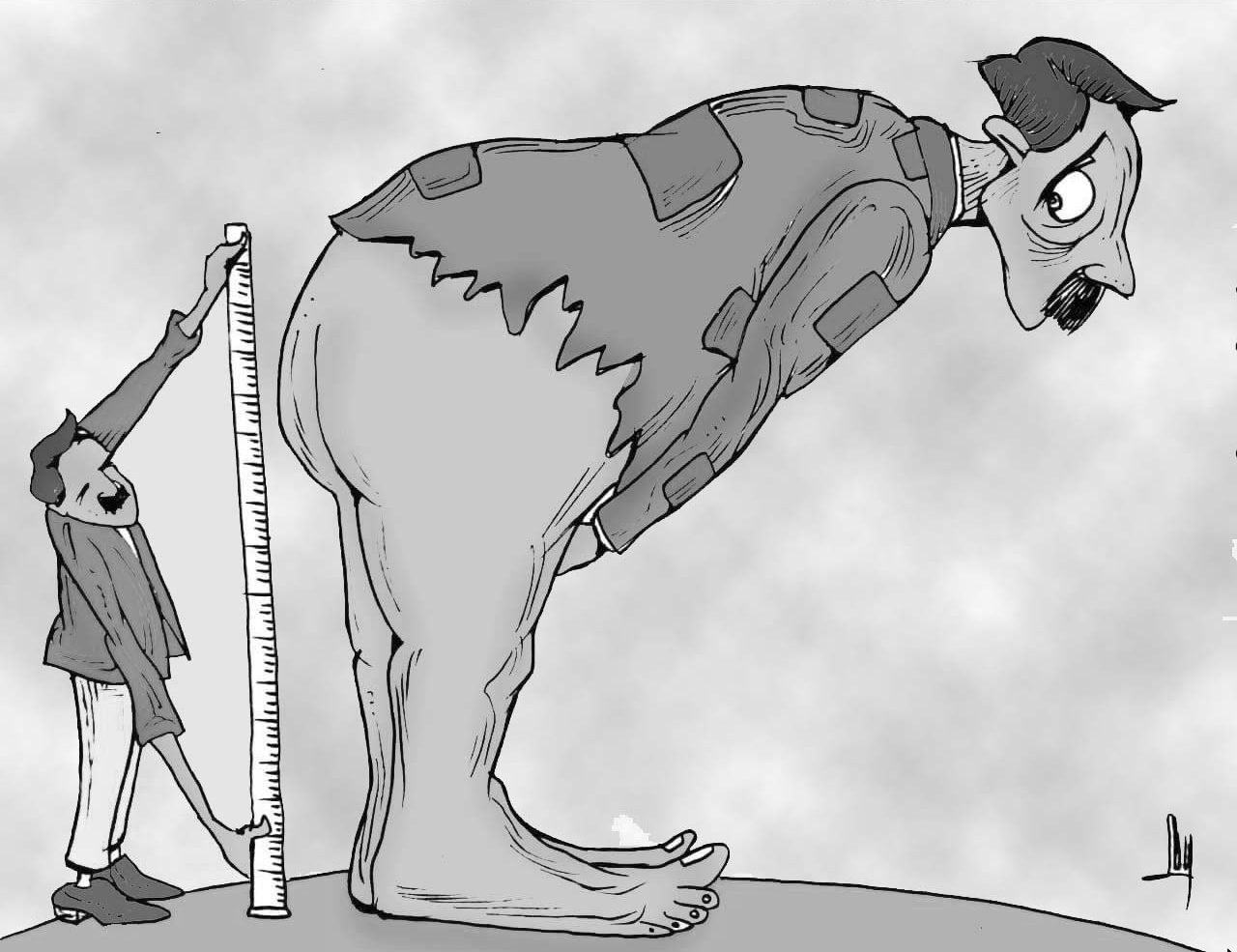 pobreza, miseria, hambre, caricatura