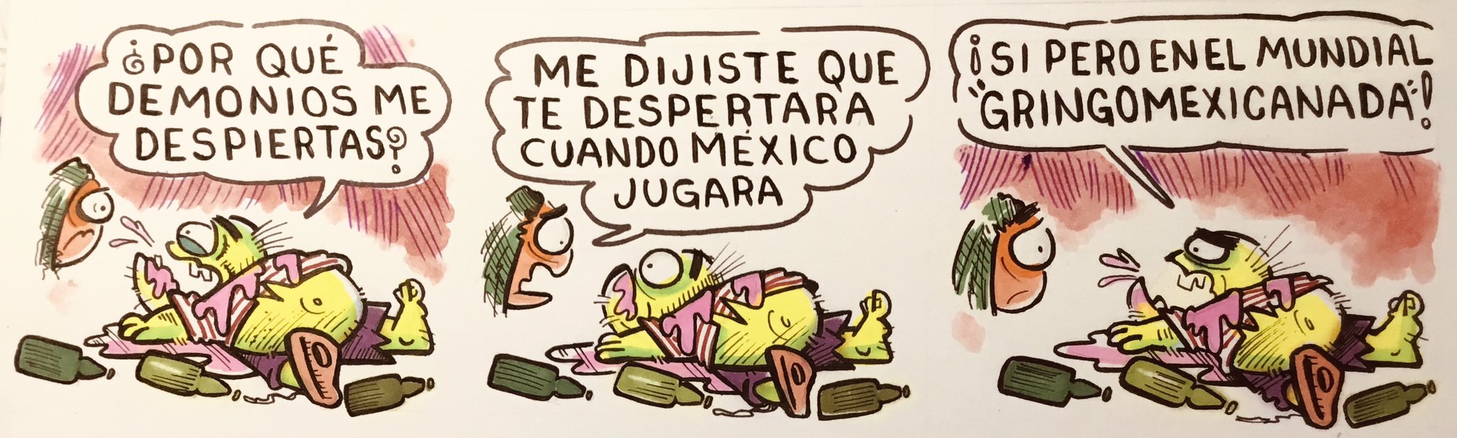 caricatura, mundial, futbol