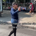 ¿Qué se siente ser una naca?: Así, diputada María Clemente García intentó 'reventar' la marcha pacífica en CDMX (video)