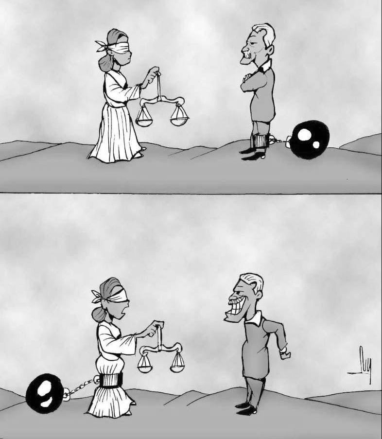 justicia, caricatura