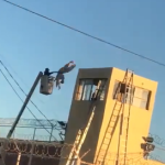 Así, se lanza al vacío un reo del Penal de Agua Prieta, en Sonora (video)