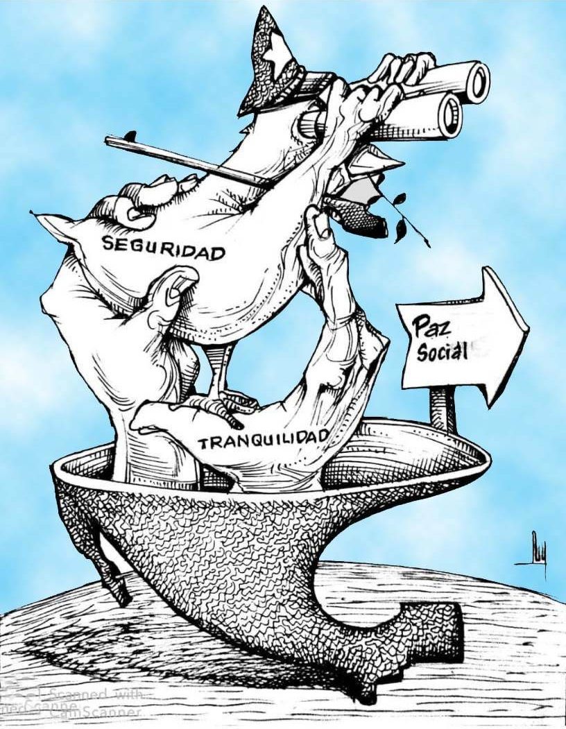 caricatura, méxico, seguridad, violencia, paz