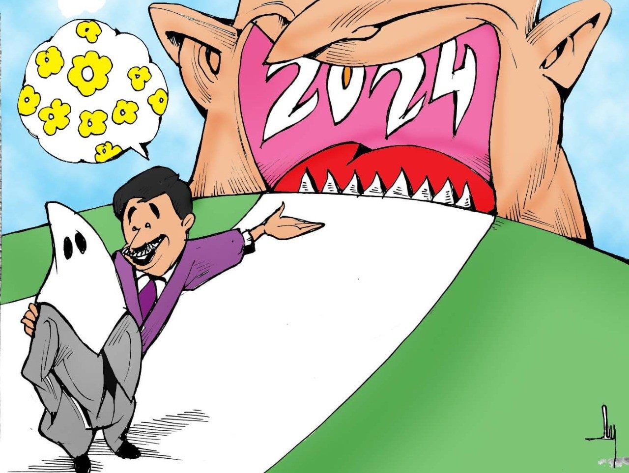 caricatura, 2024, elecciones 2024, tapado, corcholatas
