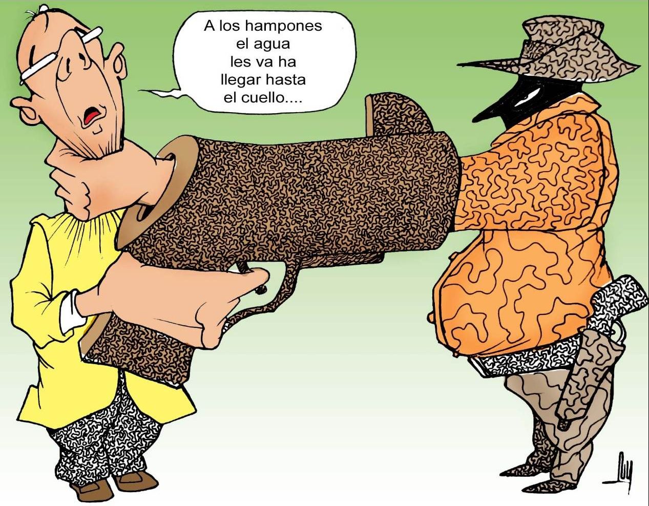 caricatura, criminalidad, violencia