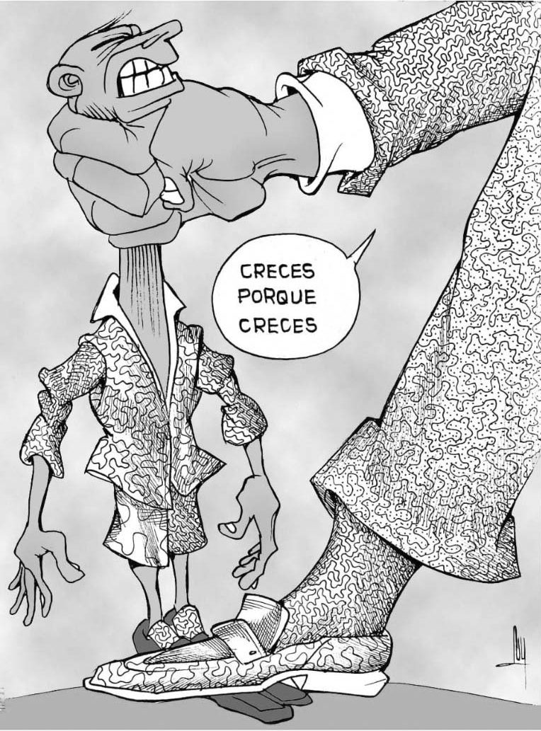 caricatura, economía, crecimiento, finanzas,