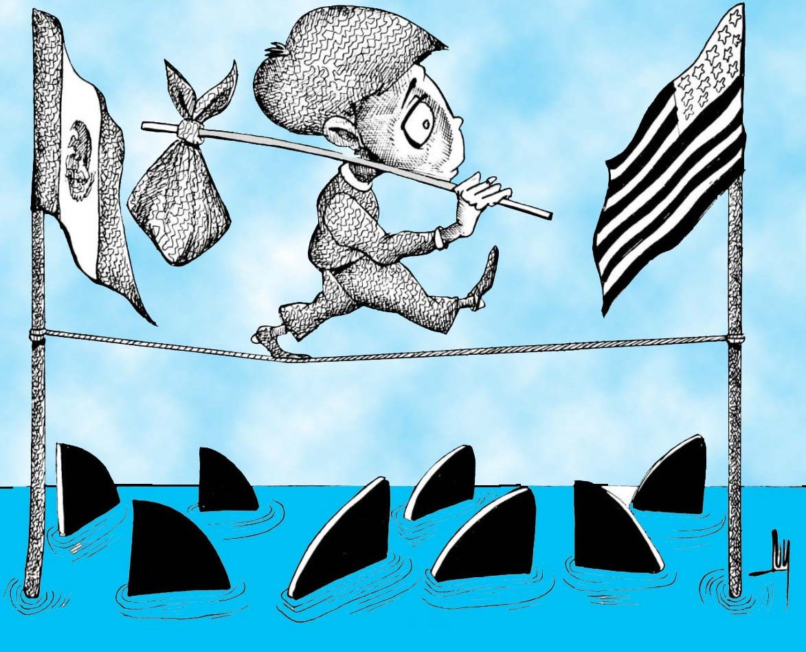 caricatura, migrantes, migración