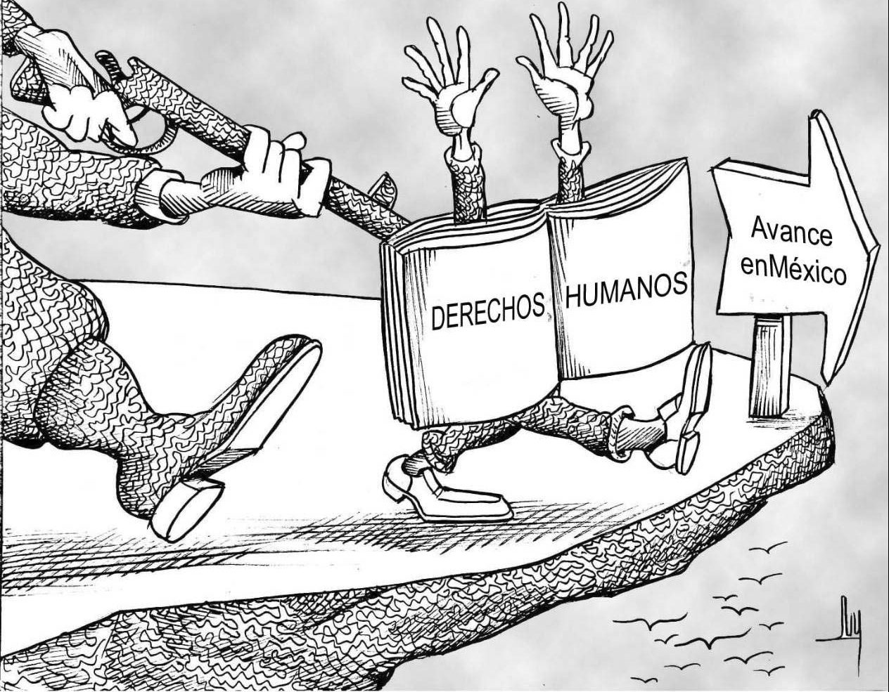 caricatura, derechos humanos