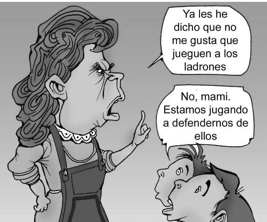 caricatura, niños, educación, inseguridad, violencia
