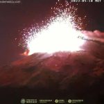 El Volcán Popocatépetl tiene una estruendosa explosión esta madrugada; hay caída de ceniza en Puebla (video)