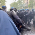 Violentas protestas contra las pensiones de Macron este 1 de mayo; gobierno francés responde con política del garrote (videos)