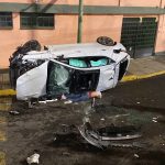 Reportan deceso con volcadura, detienen al conductor; venían de una fiesta