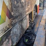 Se incendia Mexibús en Ecatepec, tras chocar con moto (video)