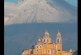 Espectacular postal del Volcán Popocatépetl y el Santuario de Nuestra Señora de los Remedios (video)