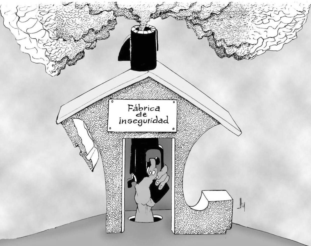 violencia, inseguridad, crimen organizado, caricatura