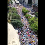 Multitudiaria protesta contra el gobierno de Gustavo Petro, en Medellín, Colombia