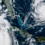 Idalia avanza sobre el sureste del Golfo de México; Franklin lo hace en el Atlántico