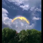Graban espectacular nube iridiscente, en los cielos de Nankin, en China (video)