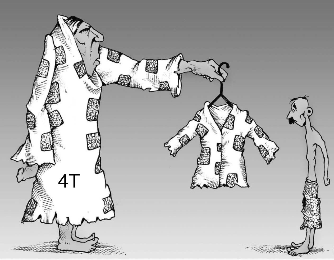 caricatura, pobreza, 4t, pueblo bueno