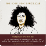 La activista iraní Narges Mohammadi, Premio Nobel de la Paz 2023