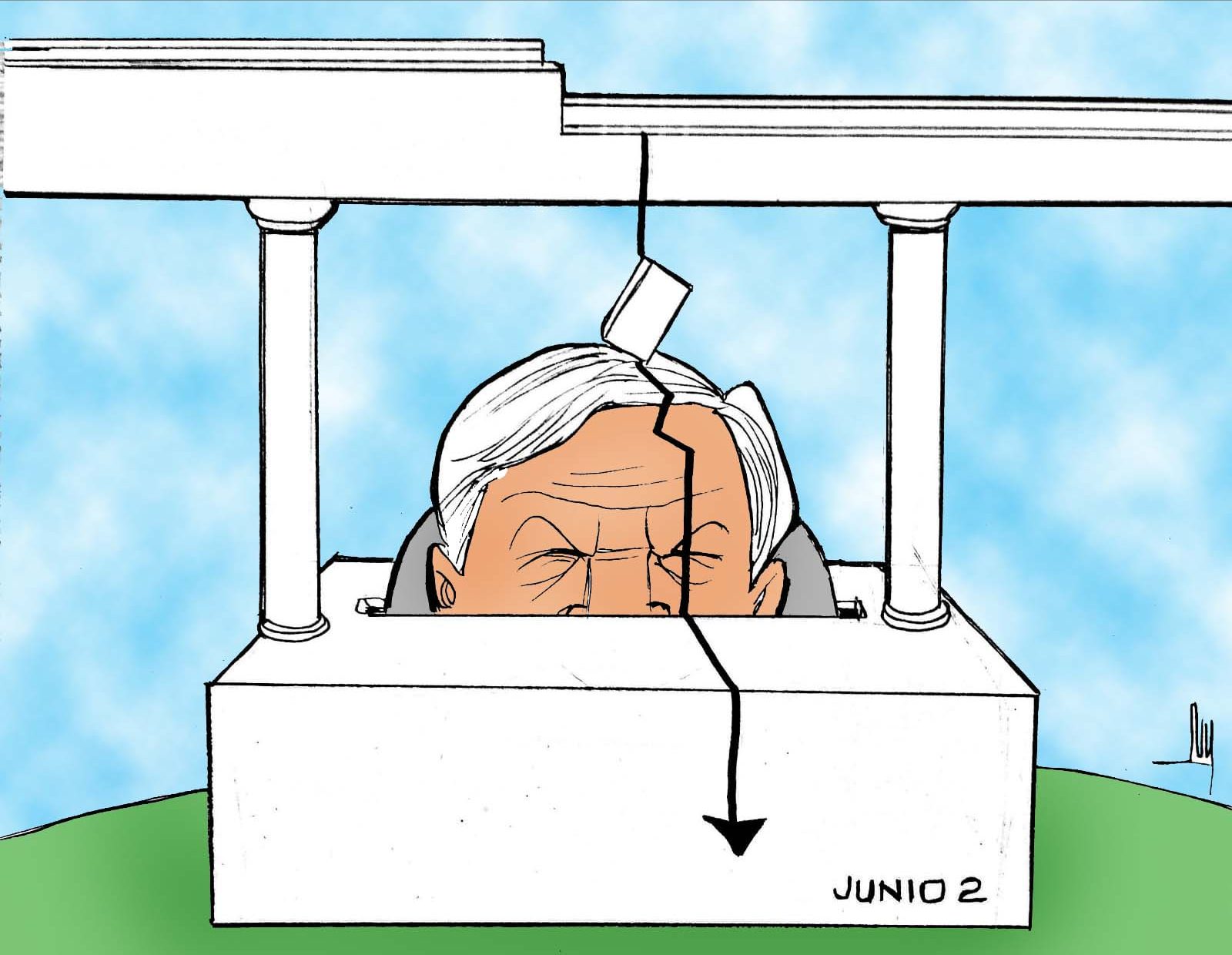 caricatura, amlo, elecciones, dictadura, democracia,