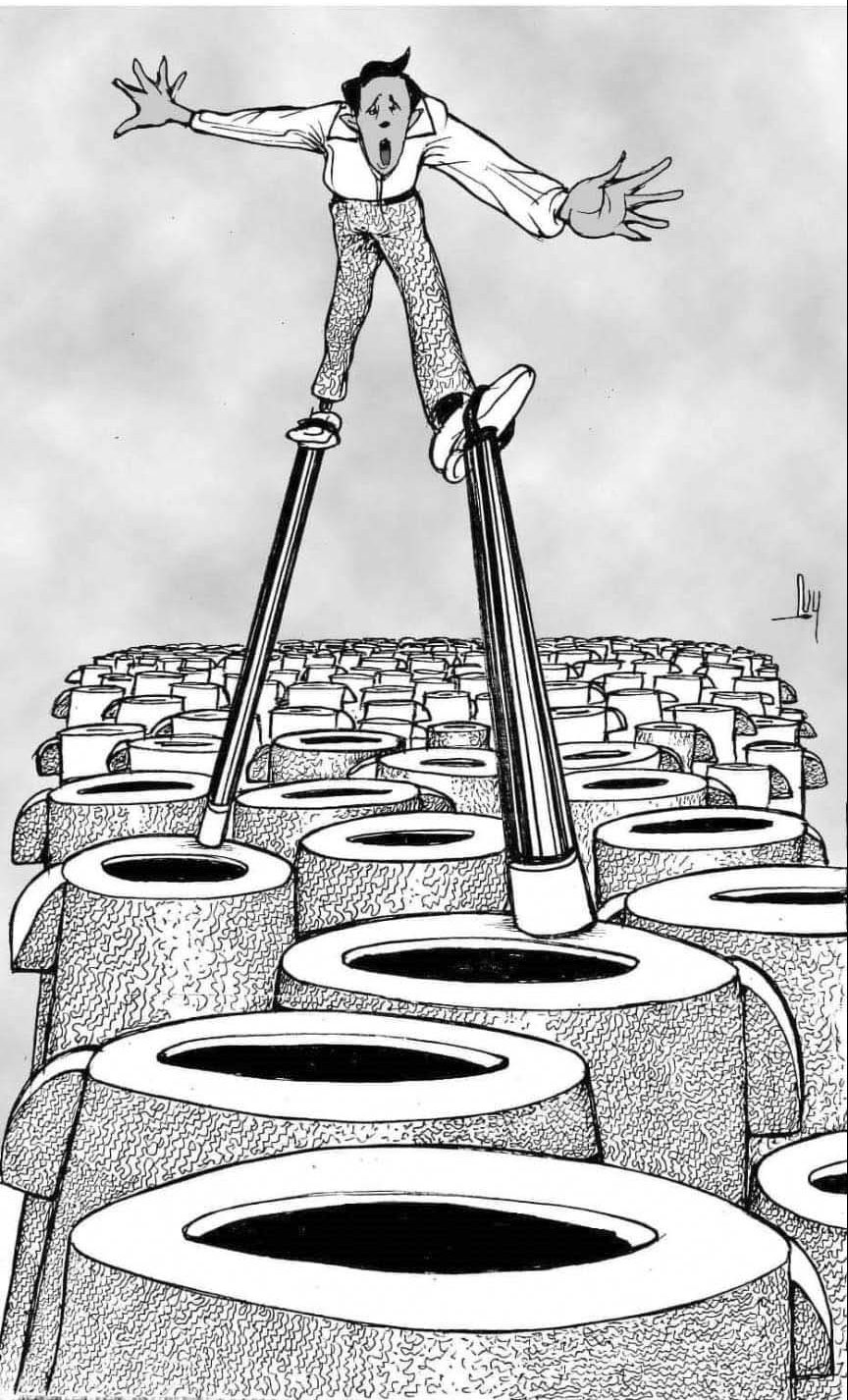 caricatura, violencia, inseguridad, crimen organizado