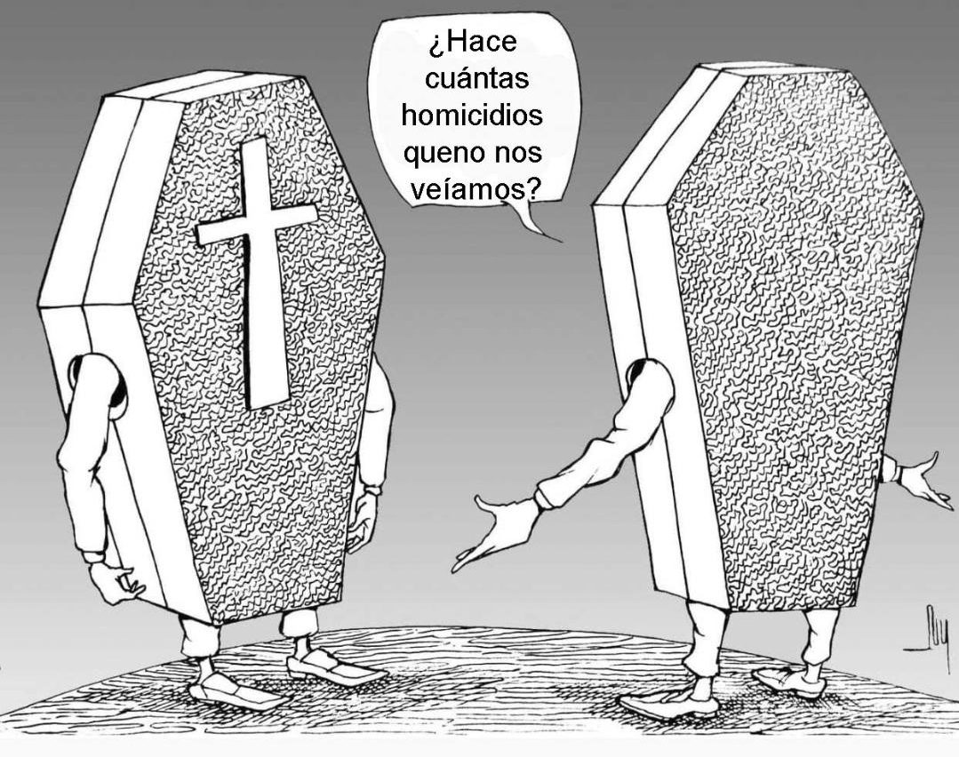 caricatura, violencia, inseguridad, crimen organizado, abrazos no balazos