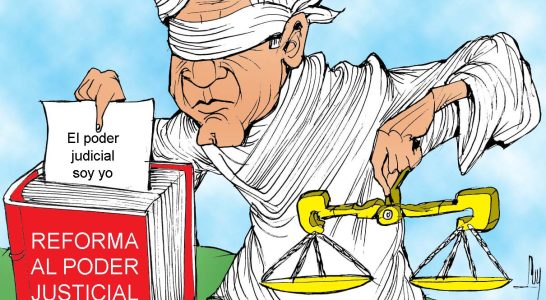 caricatura, amlo, justicia, leyes, reformas constitucionales