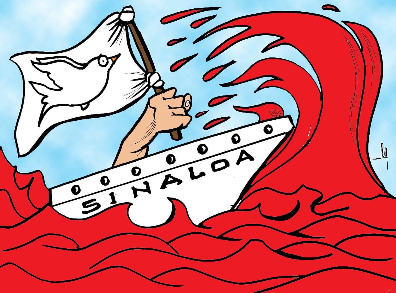 caricatura, sinaloa, violencia, crimen organizado