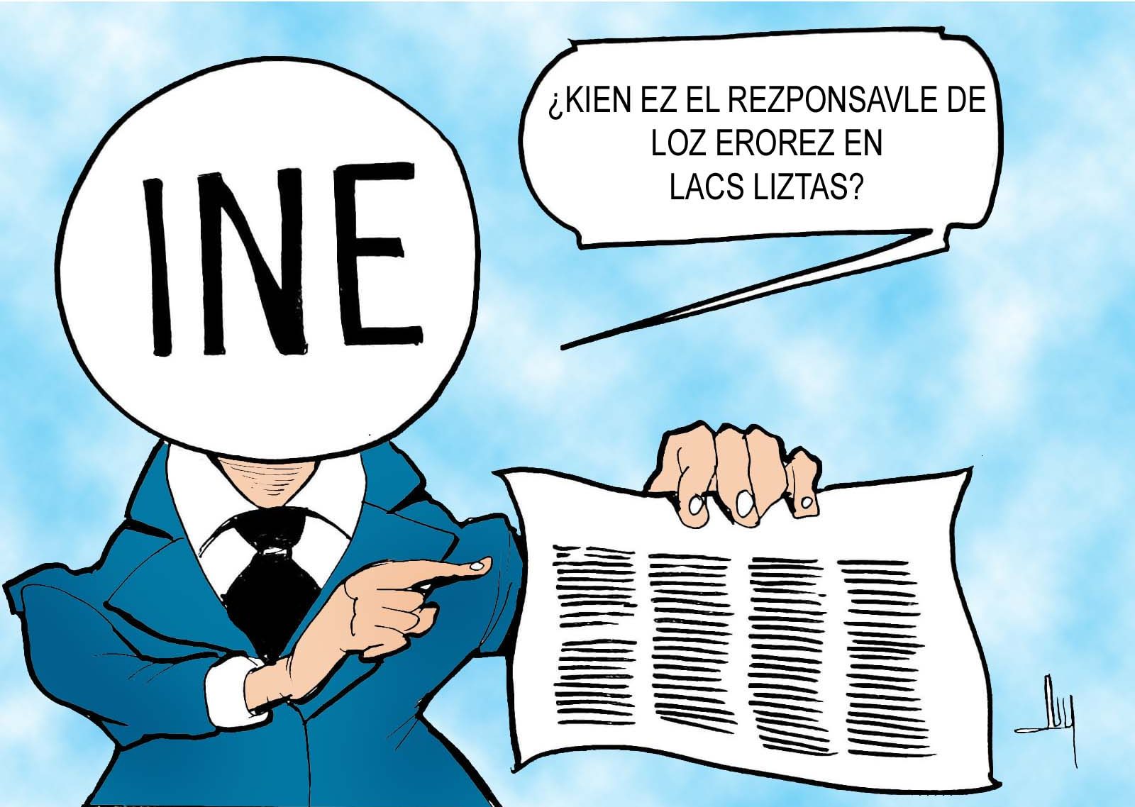 ine, reforma judicial, errores, caricatura, elecciones