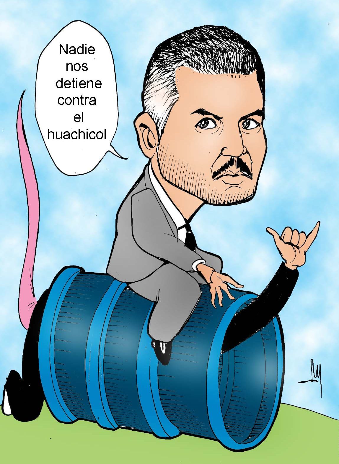 GARCÍA HARFUCH, CARICATURA