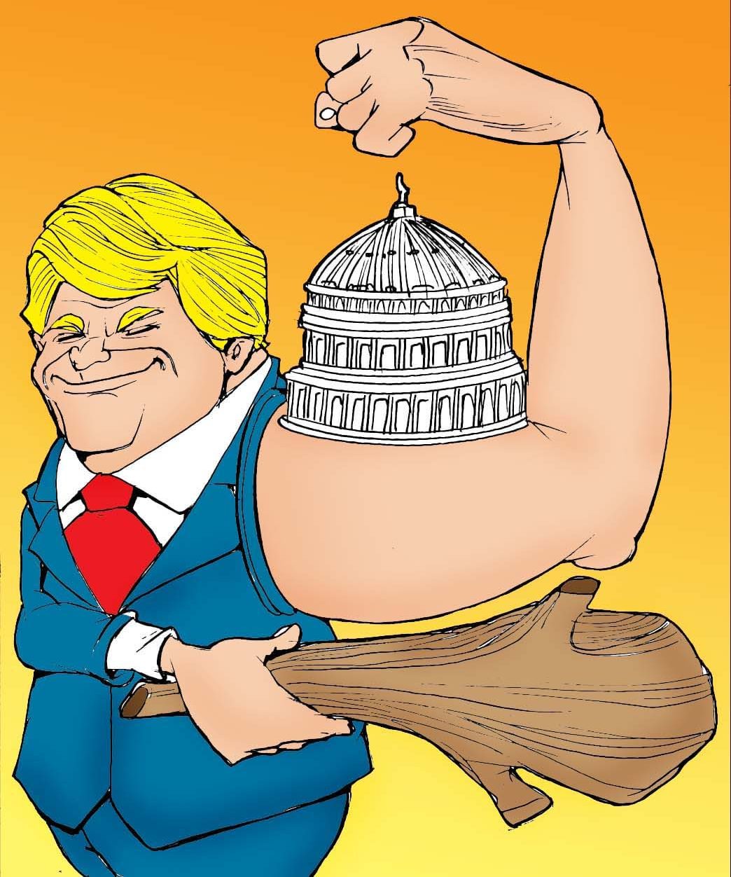 TRUMP, CARICATURA, VENEZUELA
