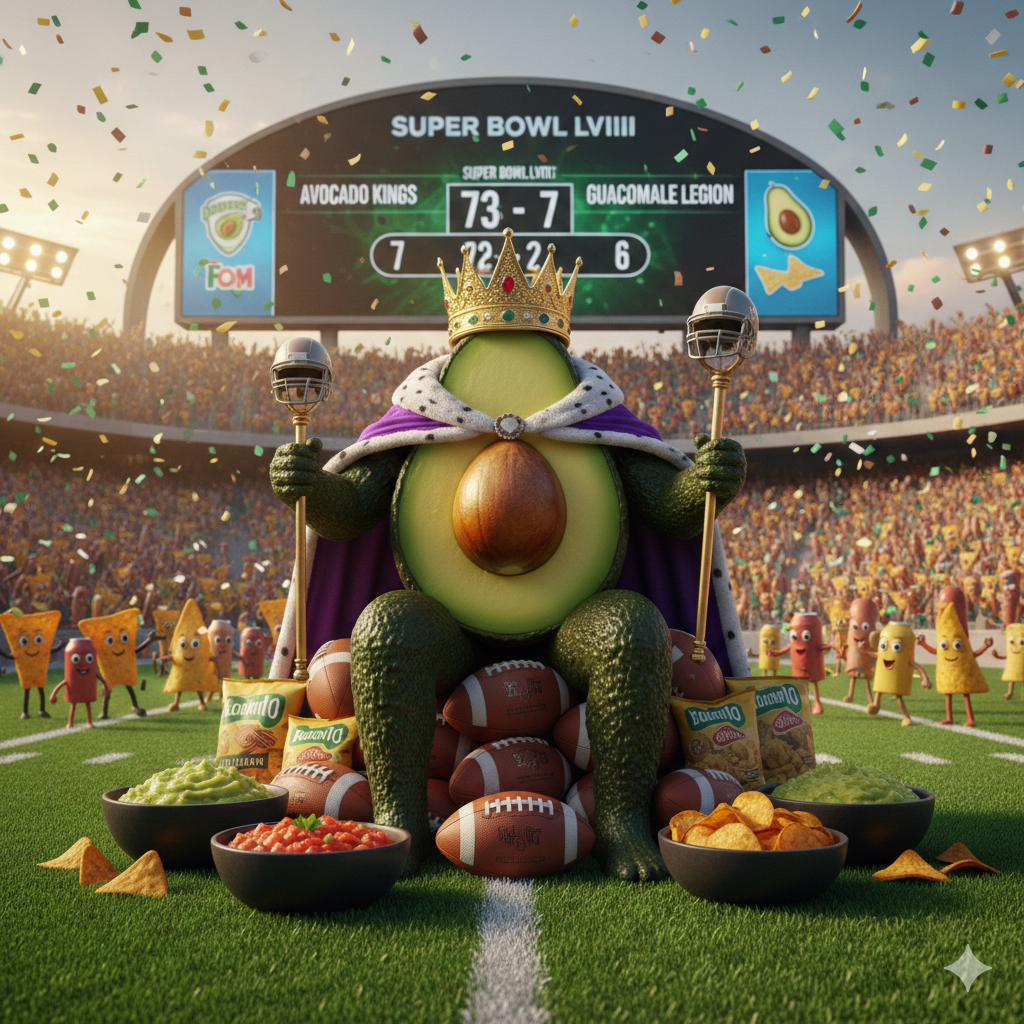 super bowl, aguacate, super tazón/ GEMINI