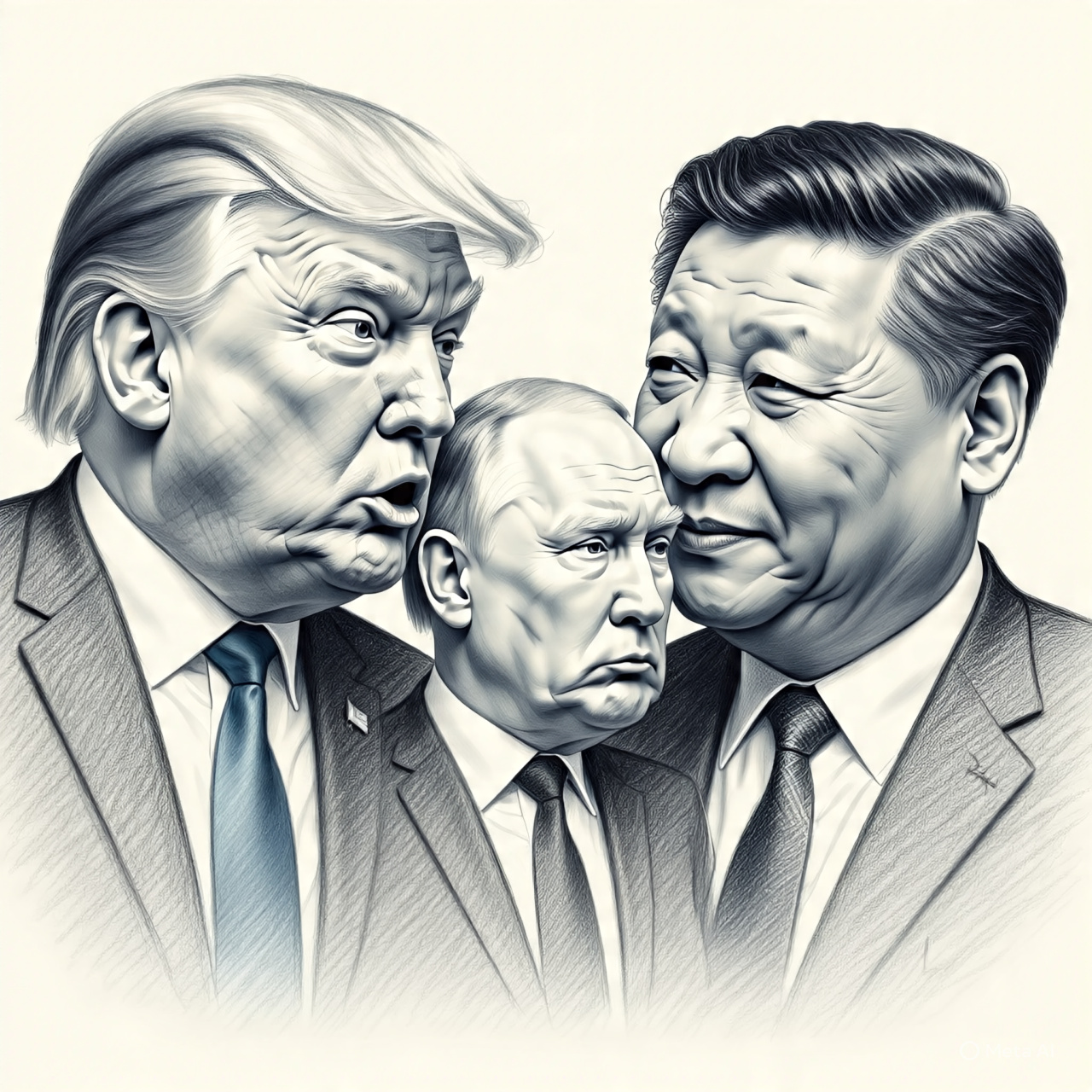 IA META/ putin, trump y Xi Jinping