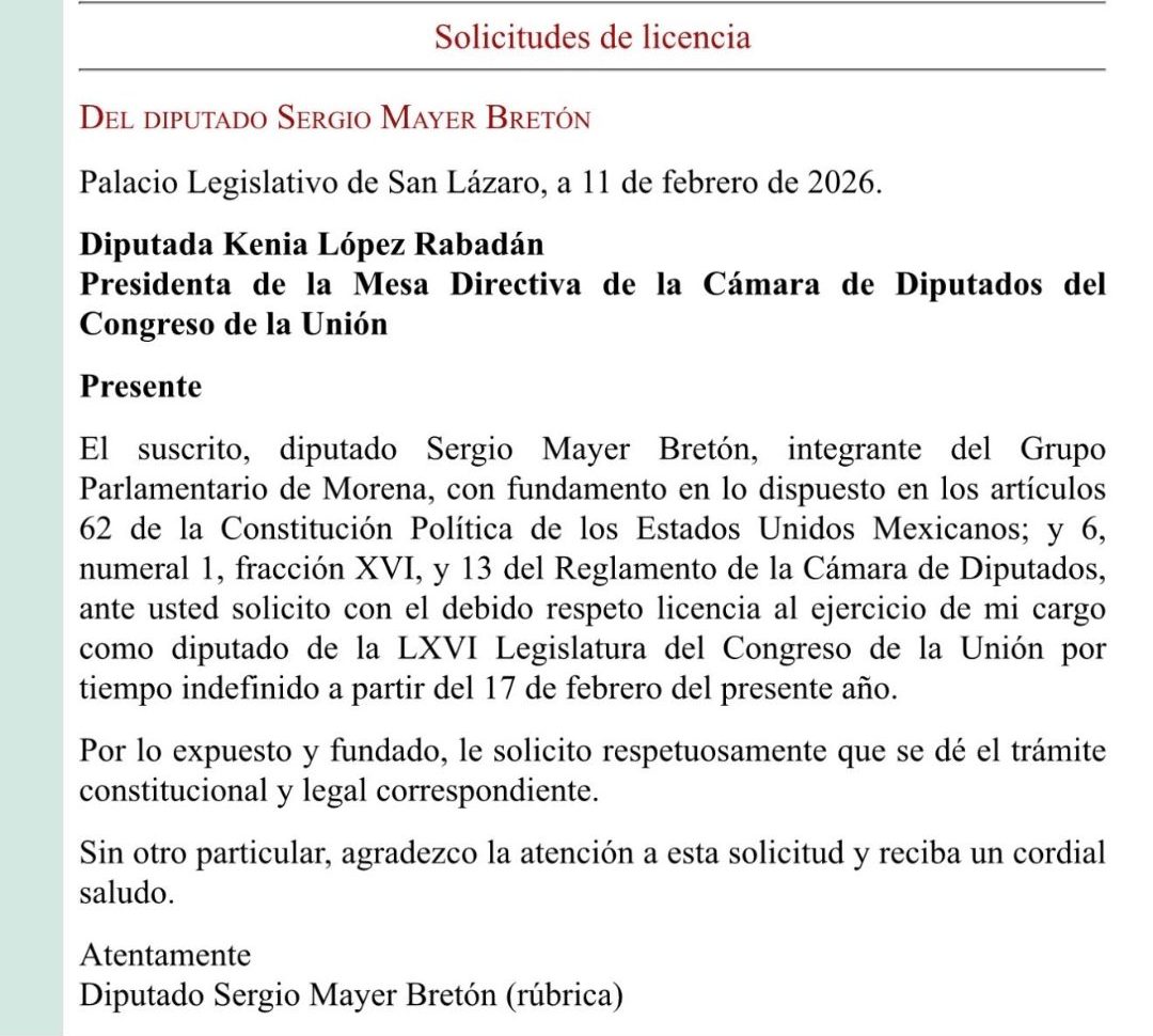 licencia sergio mayer